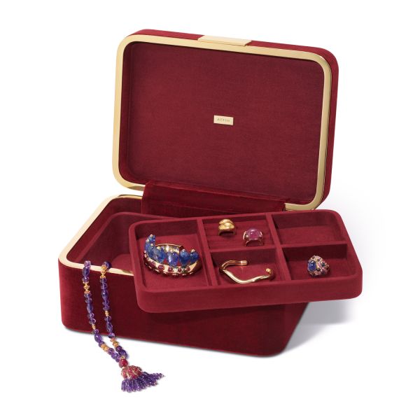 Beauvais Velvet Jewelry Box