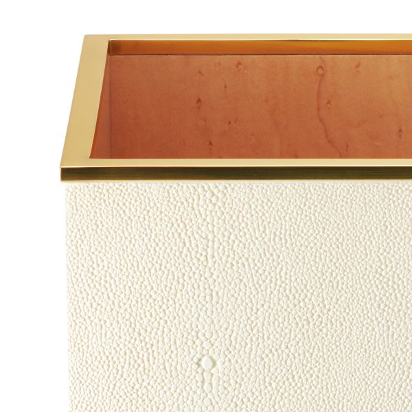 Classic Shagreen Wastebasket