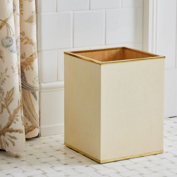 Classic Shagreen Wastebasket