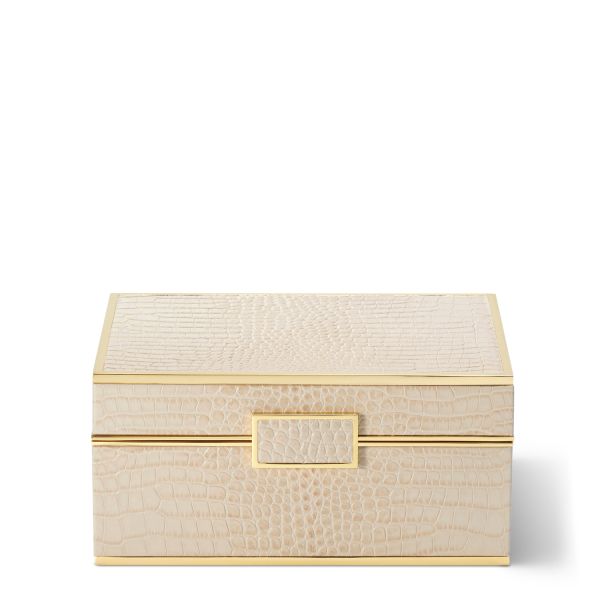 Classic Croc Leather Small Jewelry Box