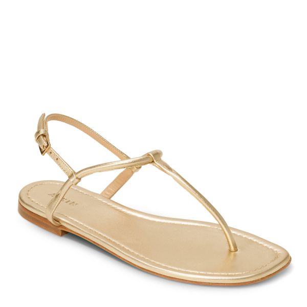 T-Strap Leather Sandal