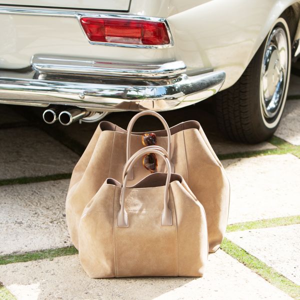 Suede Oversized Weekender