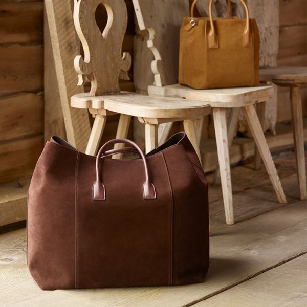 Suede Oversized Weekender