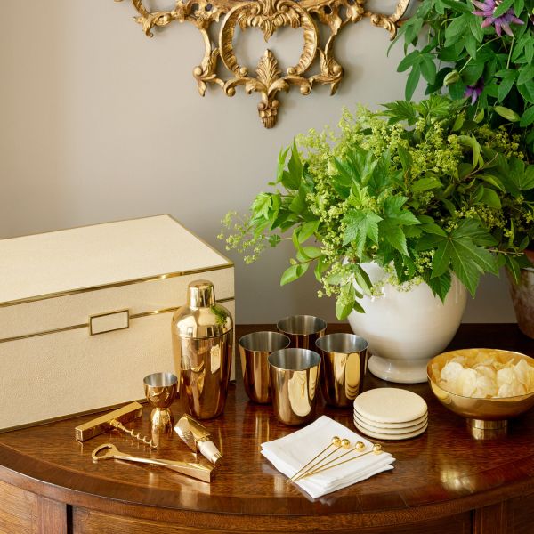 Classic Shagreen Bar Set