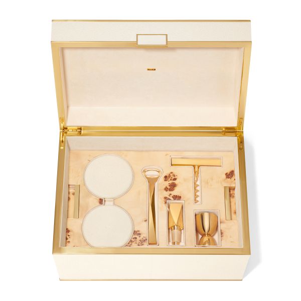 Classic Shagreen Bar Set