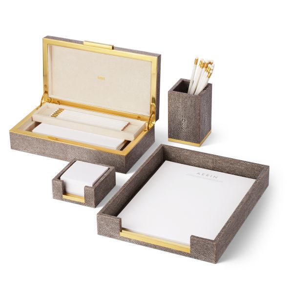 Shagreen Envelope Box