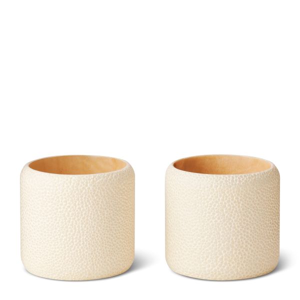 Shagreen Napkin Ring, Set of 2