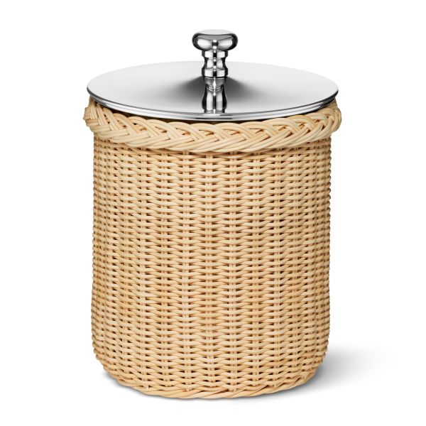 Freya Wicker Ice Bucket with Ice Tongs