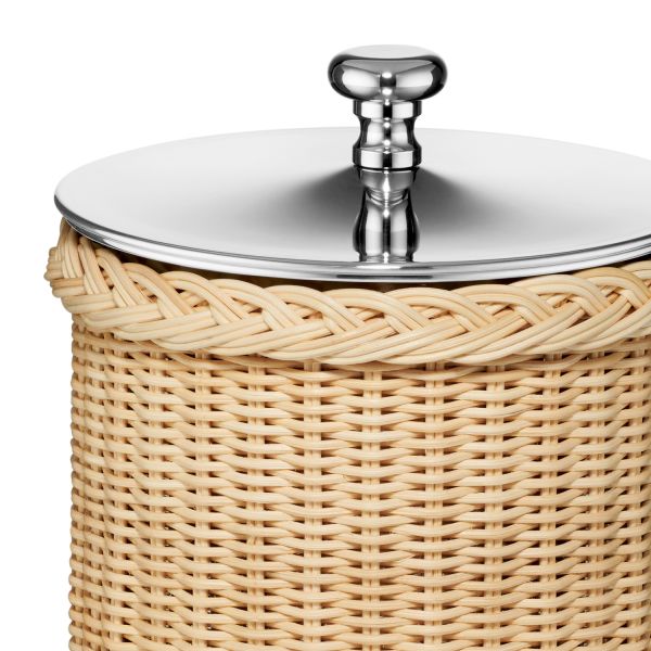 Freya Wicker Ice Bucket with Ice Tongs