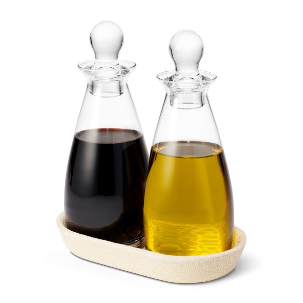 Shagreen Oil and Vinegar Bottle Set