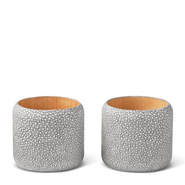 Shagreen Napkin Ring, Set of 2