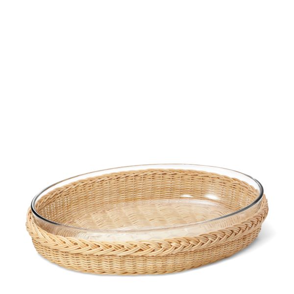 Freya Wicker Casserole Dish, Medium