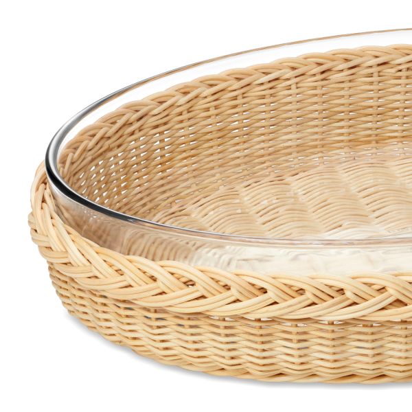 Freya Wicker Casserole Dish, Medium