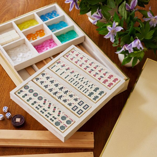 Luxe Shagreen Mahjong Set