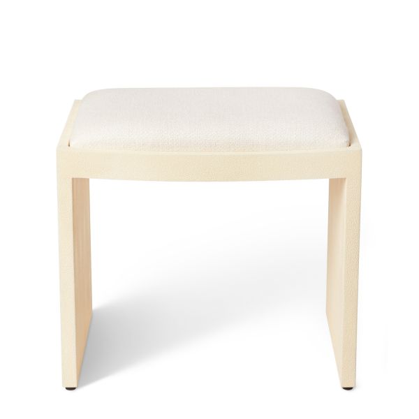 Shagreen Vanity Table and Stool Set