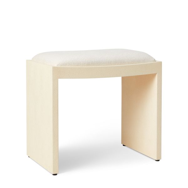 Shagreen Vanity Table and Stool Set
