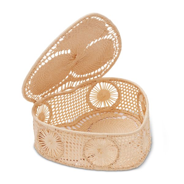 Raffia Heart Box