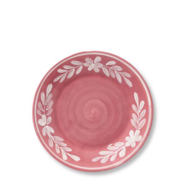 Dessert Plate With White Floral Trim