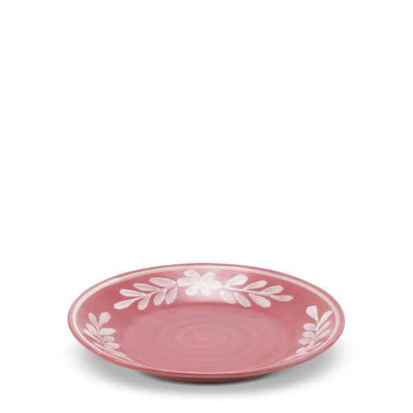 Dessert Plate With White Floral Trim