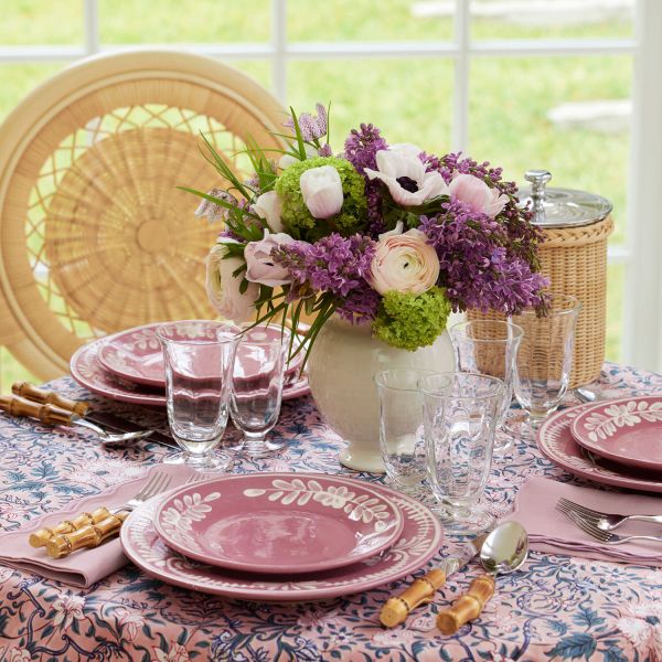 Dessert Plate With White Floral Trim