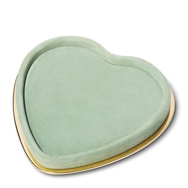 Valentina Suede Heart Tray
