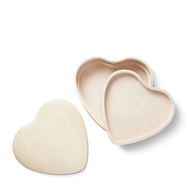 Shagreen Heart Jewelry Box