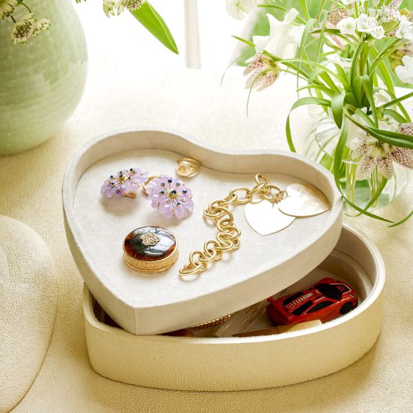 Shagreen Heart Jewelry Box