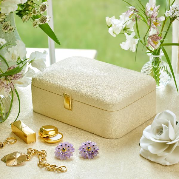 Abella Shagreen Small Jewelry Box