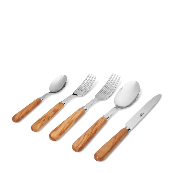 Olivewood Flatware, Set of 5
