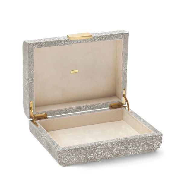 Modern Shagreen Small Jewelry Box