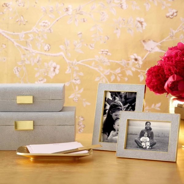 Modern Shagreen Small Jewelry Box