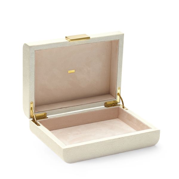 Modern Shagreen Small Jewelry Box