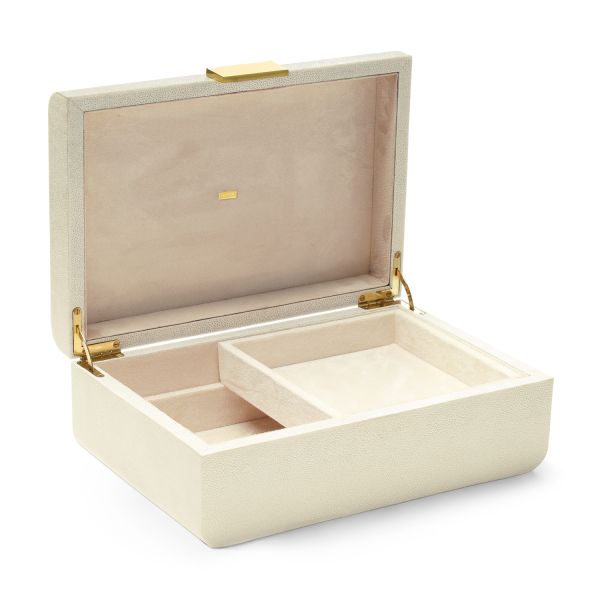 Modern Shagreen Large Jewelry Box