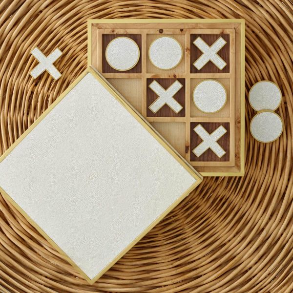 Shagreen Tic Tac Toe Set