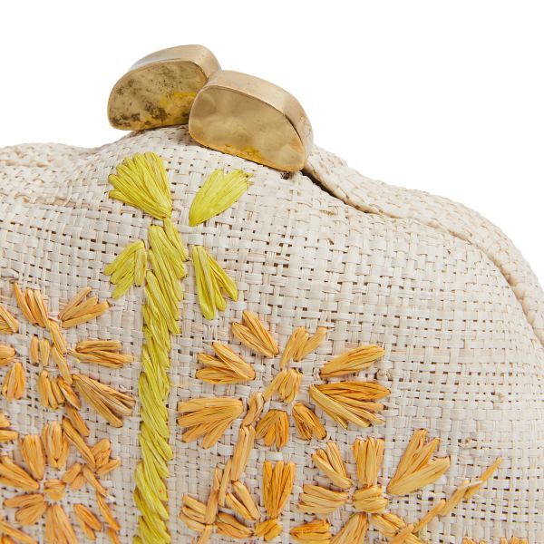 Mediterranean Honeysuckle Embroidered Clutch