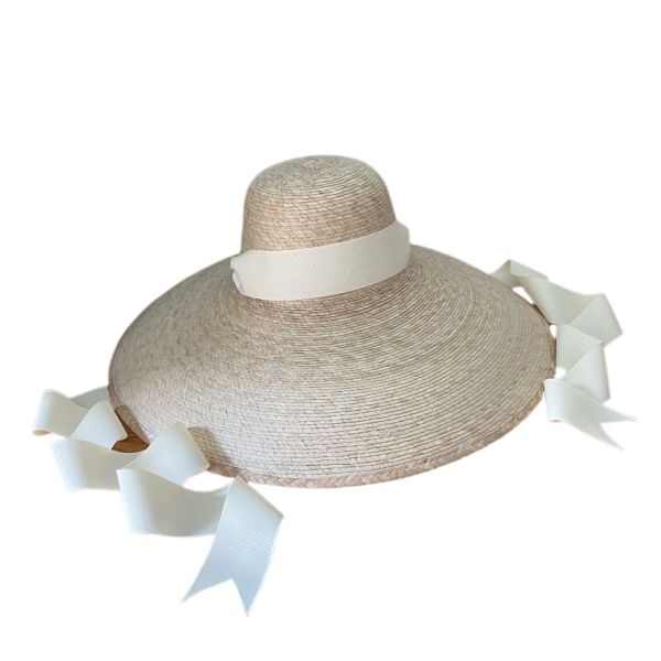 Daisy Sun Hat with Grosgrain Ribbon