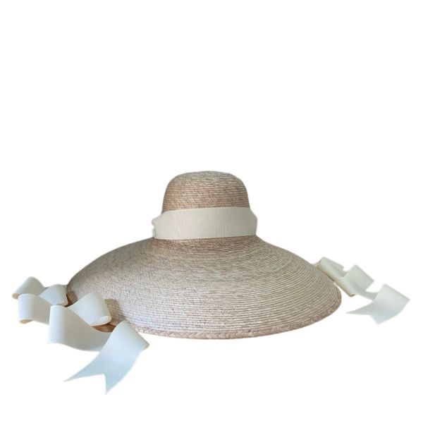 Daisy Sun Hat with Grosgrain Ribbon